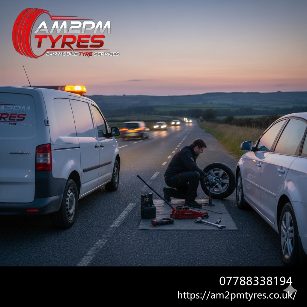 Mobile puncture tyre repair service 
