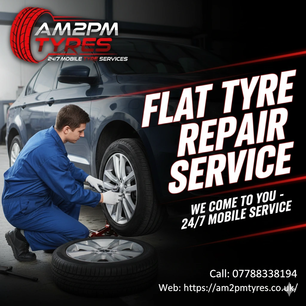 Mobile flat tyre repair service 
