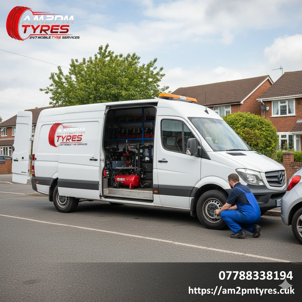 Mobile flat tyre repair service 