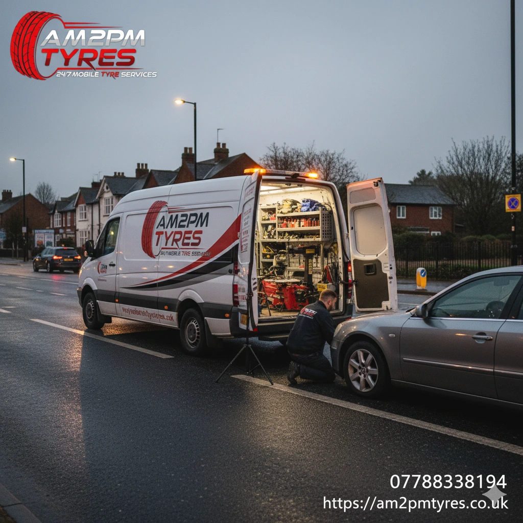 Emergency tyre fitting in reading