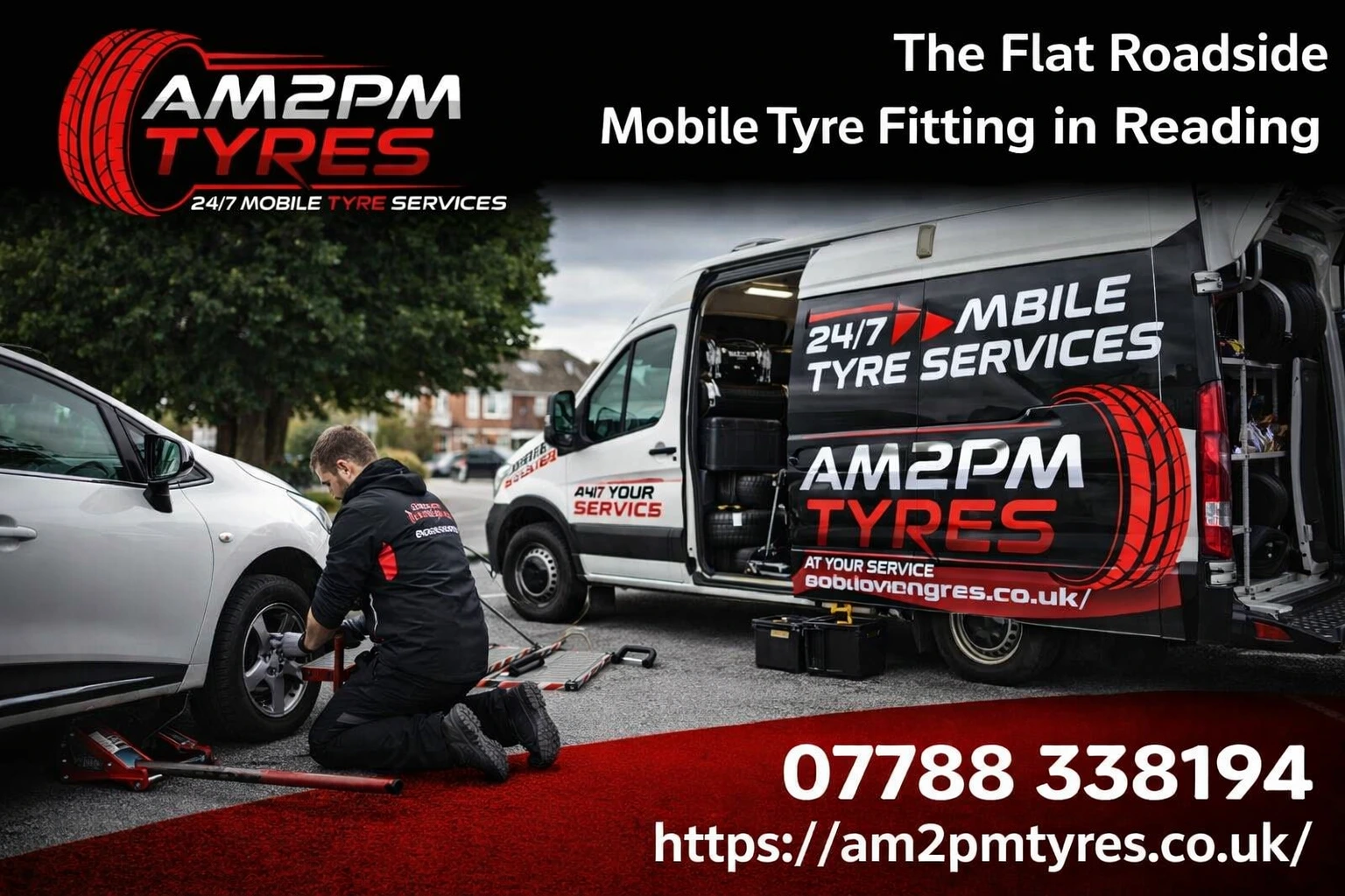 Expert Mobile Tyre Fitters in Reading: Fast Roadside Tyre Repair