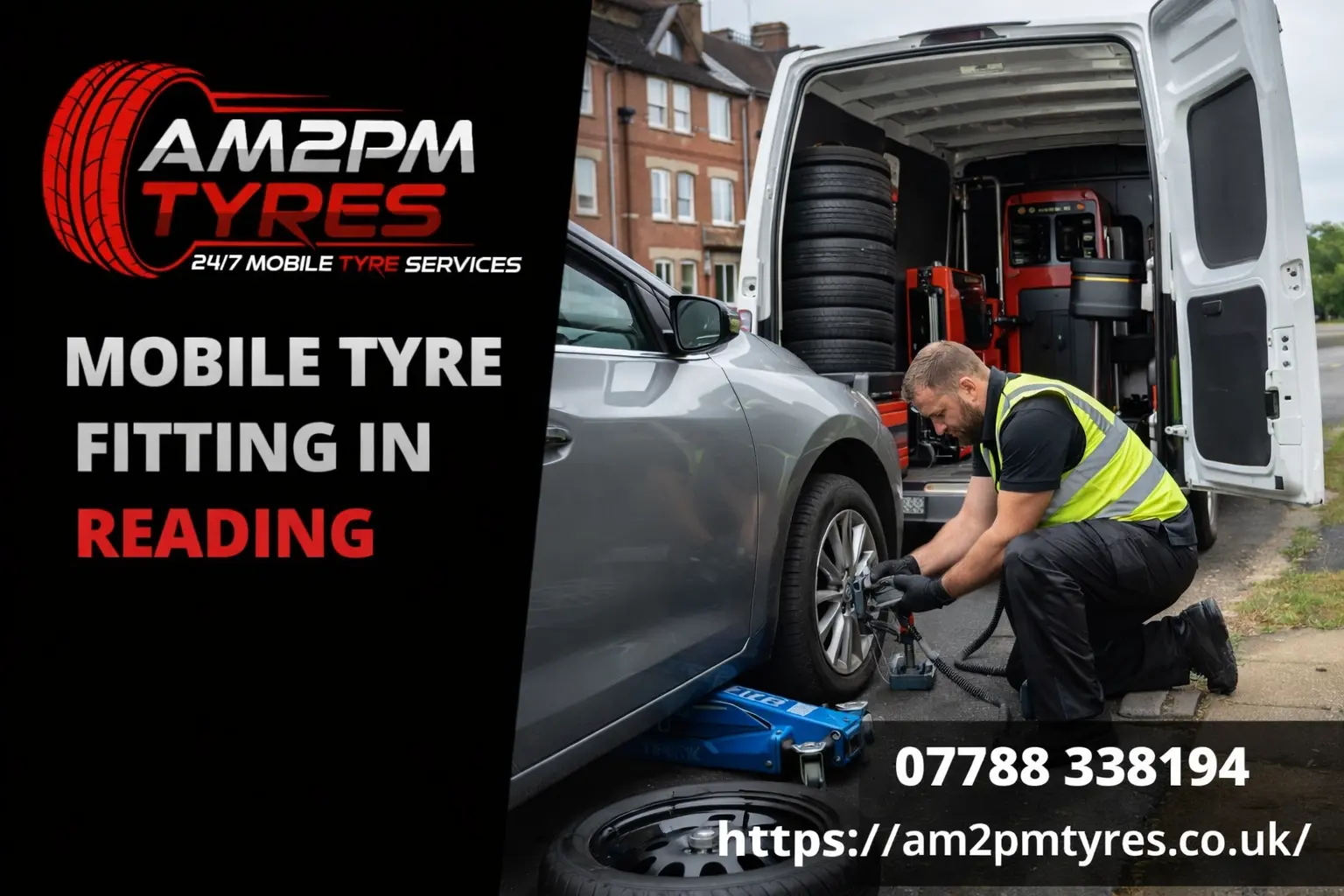 Emergency mobile tyre fitting reading