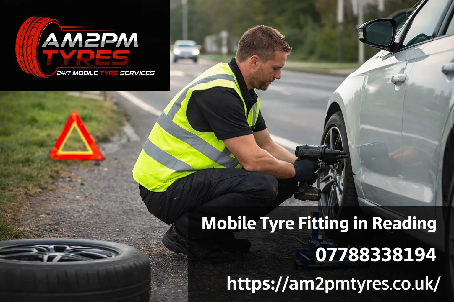Emergency Mobile tyre fitting reading